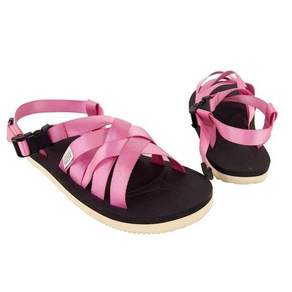 Suicoke Sama Sandals Size M9 W11 Unisex Pink Strappy $110 - Picture 3 of 13